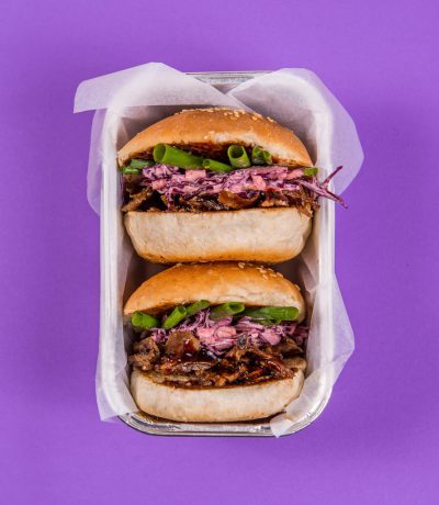 burgery fioletowe
